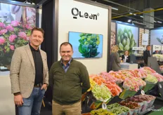 Jim Schoenmaker en Finn Hansen van Queen, een Deense plantenreus die men doorgaans kent van zowel de veredelingsactiviteiten als de productie van kalanchoe.